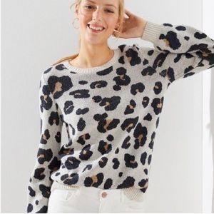 LOFT Leopard Print Jacquard Oversized Sweater
Bloggers Favorite Size large
